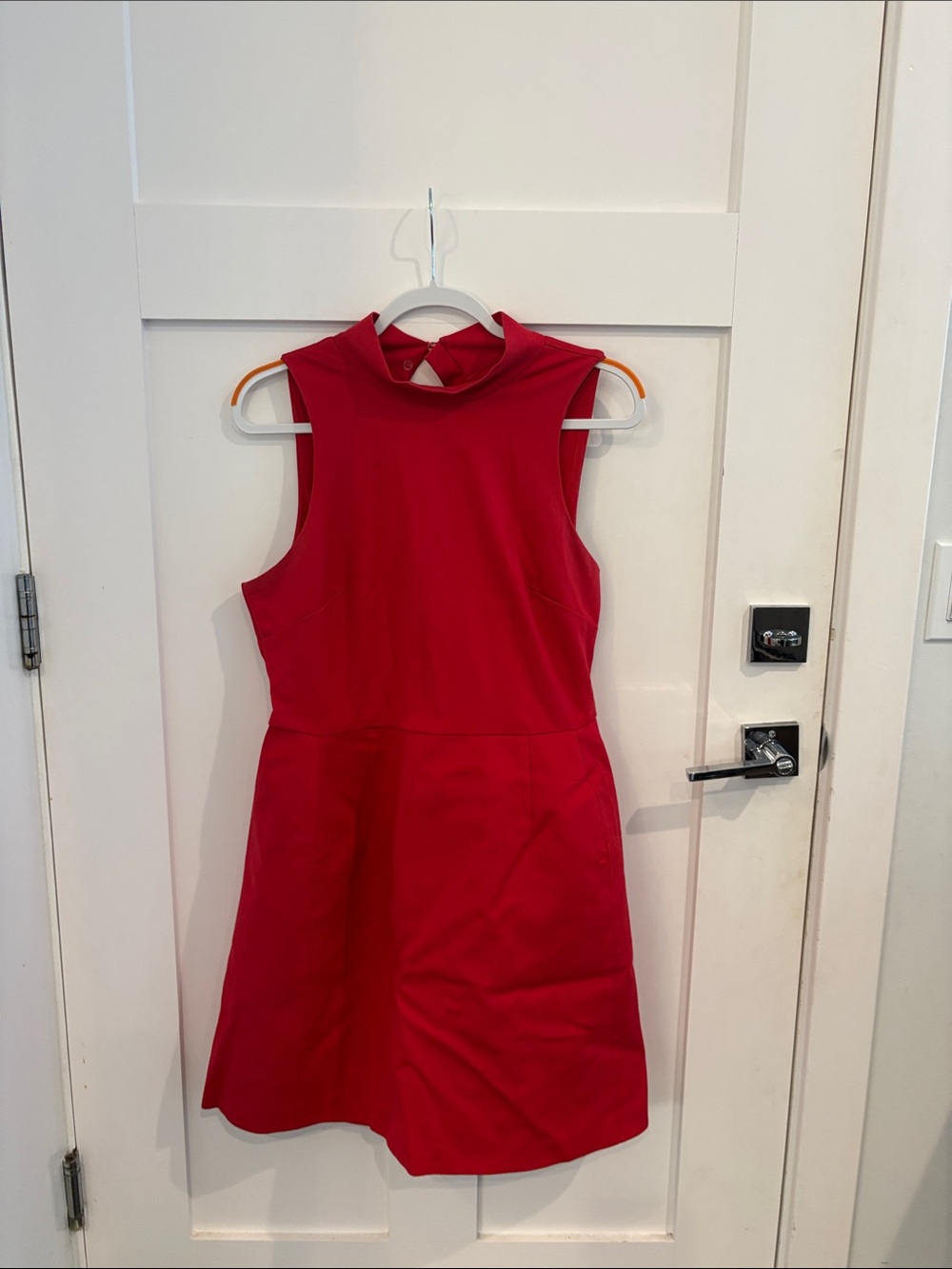 Hutch Crimson Sleeveless Fit-and-Flare Dress